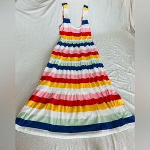 Jcrew Rainbow Midi Dress